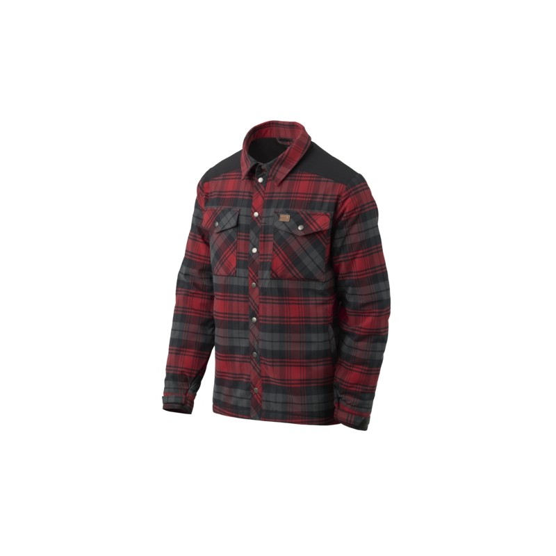 HELIKON Winter Warden Shirt, Long Sleeve - Slate Crimson Plaid
