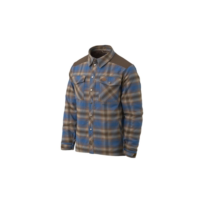 HELIKON košile Winter Warden, dlouhý rukáv - Forest Blue Plaid
