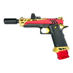 CTM CNC magwell pro pistole Hi-Capa - Červená
