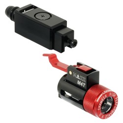 MAXX CNC hliníková hop-up komora/regulátor M4T One (Marui MWS M4 series) - Černá