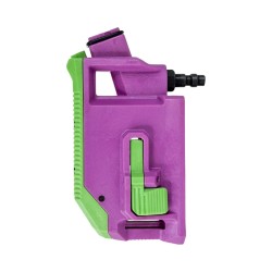 CTM 90° HPA AAP-01 / G-Series adaptér na zásobníky AEG M4 - Fialová / zelená