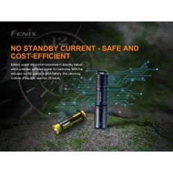 FENIX ​​​​E01 V2.0 Flashlight - Black