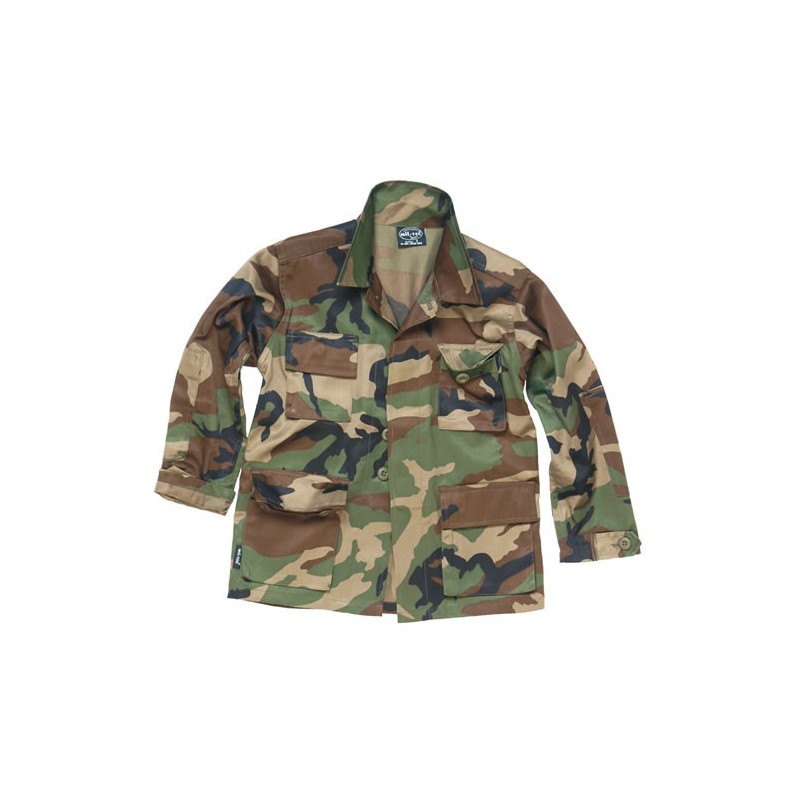 Blůza dětská US typ BDU polní WOODLAND, velikost XS
