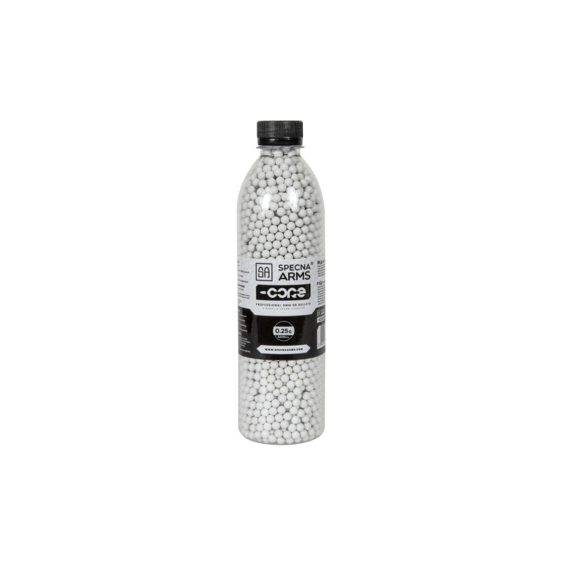 Guličky Specna Arms CORE™ 0,25g, 3000 BBs (fľaša) - Biele
