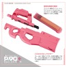 TM P90 Plus+ AEG LLENN, Gun Gale II Limited Edition - Růžová