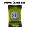 BLS airsoftové BIO kuličky 0,25g, 4000 BBs (sáček) – Černá | ANAREUS