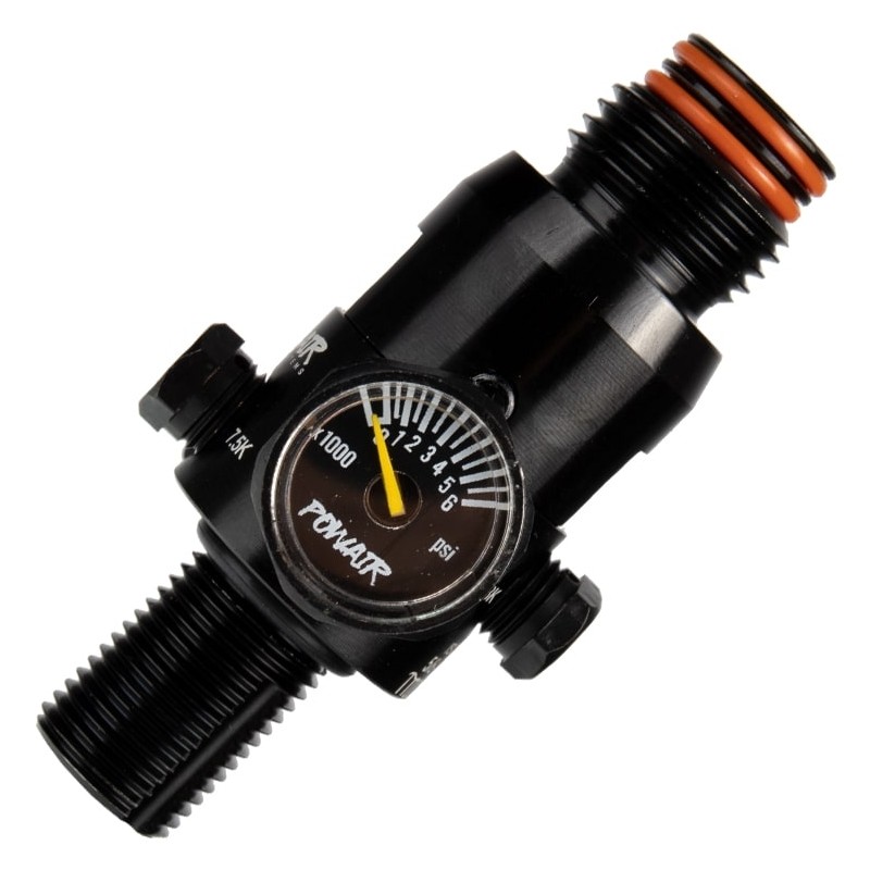 PowAir HPA Regulator MAXREG 300 Bar / 4500 PSI - Čierna
