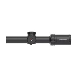 VictOptics LPVO puškohľad S10 1–10x24i Fiber + jednodielna vysoká montáž - Čierna