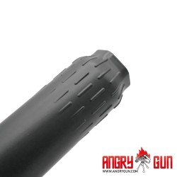 Angry Gun FLOW 556K 3D Printed Steel Suppressor - Black