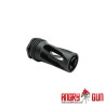 Angry Gun FLOW 556K 3D Printed Steel Suppressor - Black