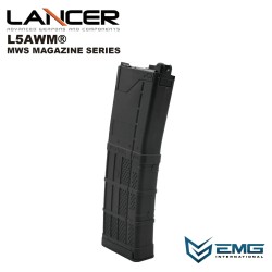 Angry Gun plynový zásobník Lancer L5AWM V2 pro TM MWS, 35 BBs - Černá