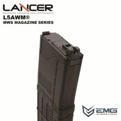 Angry Gun plynový zásobník Lancer L5AWM V2 pro TM MWS, 35 BBs - Černá