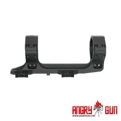 Angry Gun AUS One-Piece 34mm RIS Scope Mount – Black | ANAREUS