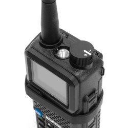 Tridos chránič PTT a regulační kolo pro Baofeng UV-5RM - Černá
