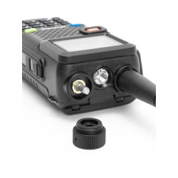 Tridos chránič PTT a regulační kolo pro Baofeng UV-5RM - Černá