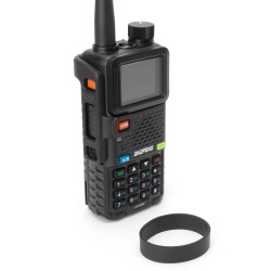 Tridos chránič PTT a regulační kolo pro Baofeng UV-5RM - Černá