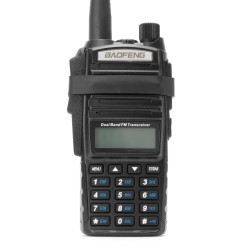 Tridos chránič PTT a regulačné koleso pre Baofeng UV-82 - Čierna