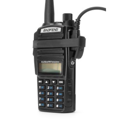 Tridos chránič PTT a regulačné koleso pre Baofeng UV-82 - Čierna