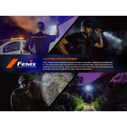 FENIX Rechargeable LED Flashlight PD36R ACE, 3000 lm - Black