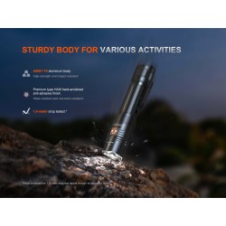FENIX Rechargeable LED Flashlight PD36R ACE, 3000 lm - Black