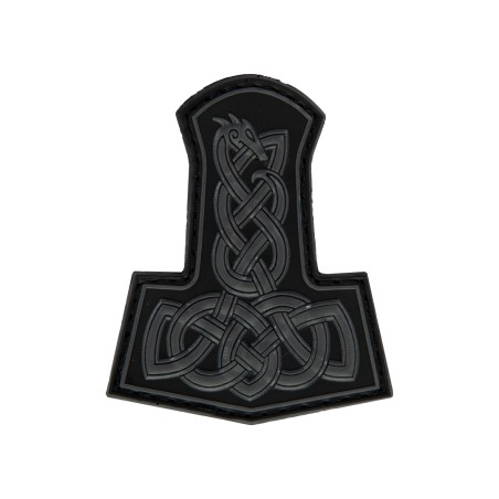 3D PVC THORS HAMMER Patch - Black
