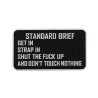 3D gumová nášivka STANDARD BRIEF Patch - Černá