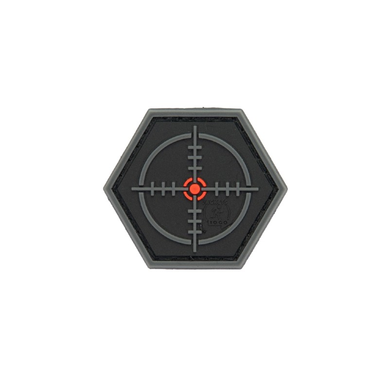3D gumová nášivka SNIPER SCOPE Patch - Čierna