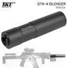 5KU airsoftový POWER-UP tlumič AK DTK-4, 24 mm CW - Černá