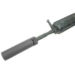 5KU SOCOM 556 Airsoft QD Suppressor (178 mm), 14 mm CCW - Black