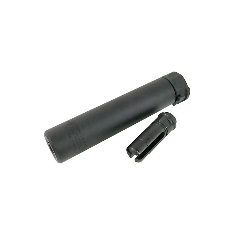 5KU SOCOM 556 Airsoft QD Suppressor (178 mm), 14 mm CCW - Black