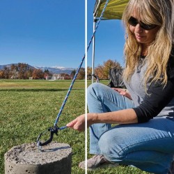 NITE IZE upínacia karabína CamJam™ SlideLock® Rope Tightener, veľ. L - Čierna
