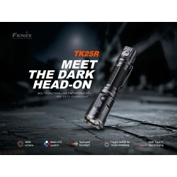 FENIX nabíjacie LED svietidlo TK25R, 3600 lm - Čierna
