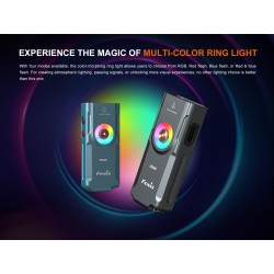 FENIX nabíjecí EDC svítilna E06R, 700 lm - Šedá