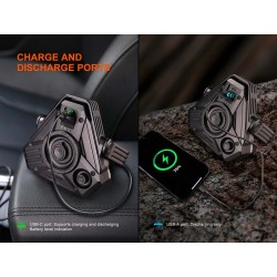 FENIX CP50R Rechargeable Multifunctional Light CP50R, 5500 lm - Black