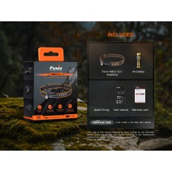 FENIX čelovka HM23 V2.0, 300 lm - Čierna