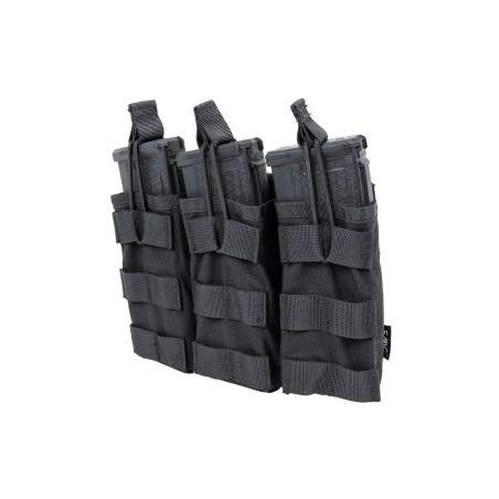 SATAC otevřená MOLLE sumka na 3 zásobníky M4 / AR15 - Černá