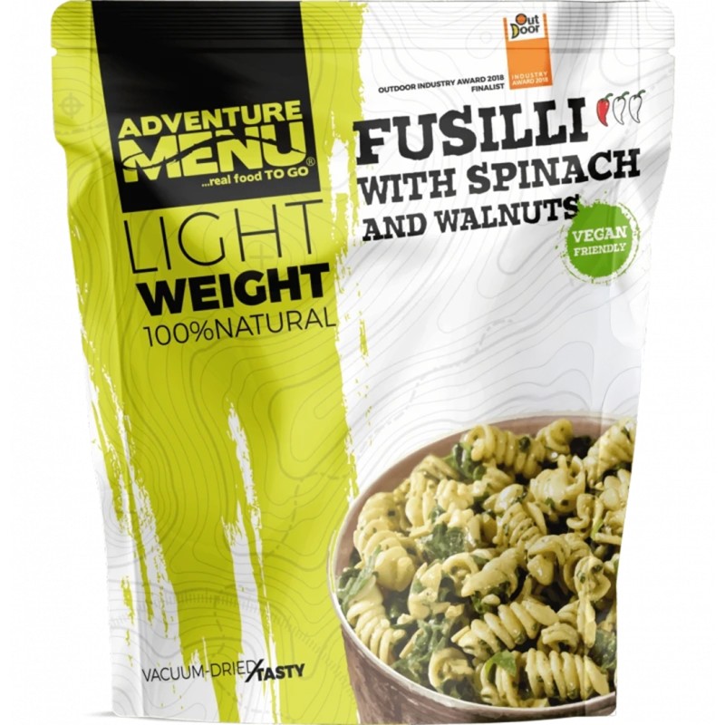 AM Lightweight Vegan Fusilli so špenátom a vlašskými orechmi (600 g)