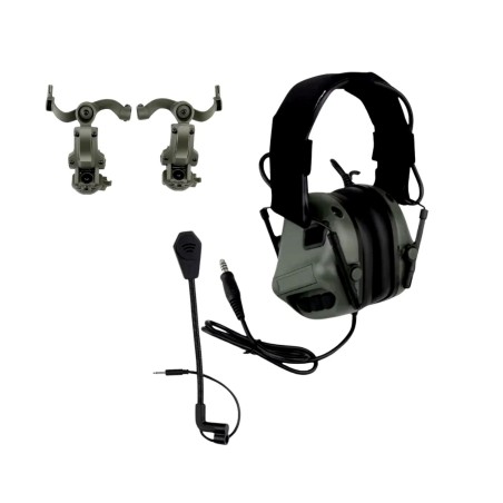 WST taktický aktivní headset Gen5 AMP TYPE – Zelená