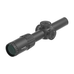 VO LPVO puškohľad TAURON 1-6x24 G2 FFP s X-ACCU montážou – Čierna
