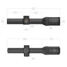 VO CONTINENTAL 1-8 x 24i ED Fiber LPVO Riflescope - Black