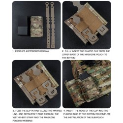 WST MOLLE sumka FAST na zásobník 5.56 (M4), dlouhá – MC