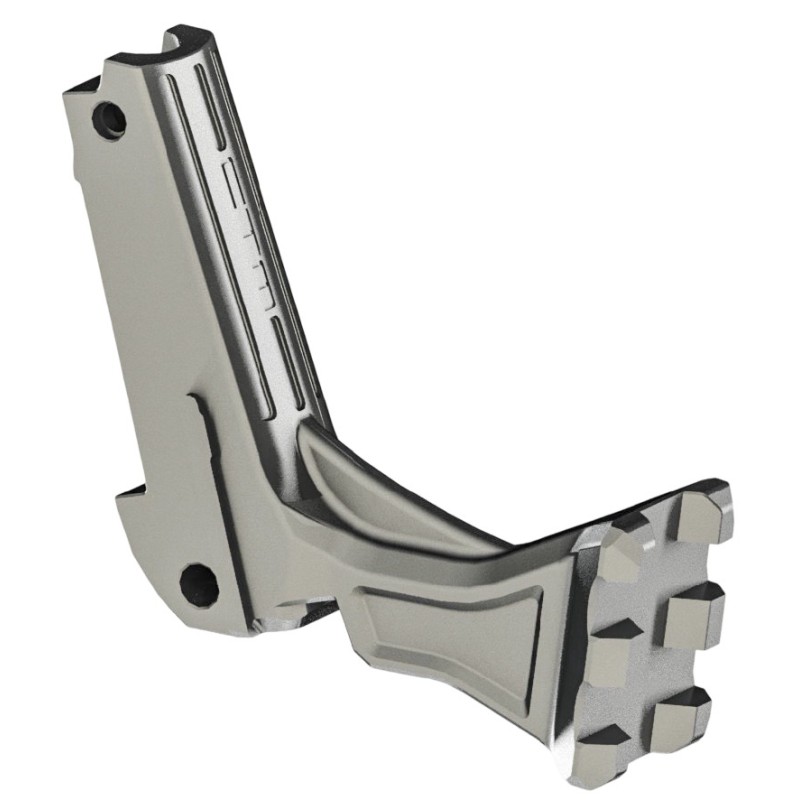 CTM CNC Hi-Capa UnderMount RIS Rail Stock Adapter – Silver