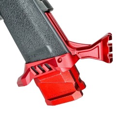 CTM TAC CNC snížený adaptér RIS pažby Hi-Capa – Červená