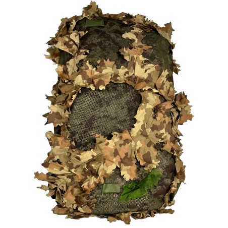 KMCS maskovací poťah na batoh s 3D listami (XL) – Next-Gen Brown
