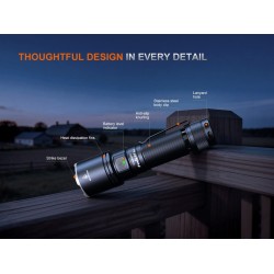 FENIX C7 PRO Rechargeable Flashlight 4600 LM – Black | ANAREUS