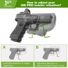Gun & Flower univerzálne OWB púzdro UNI PRO, pre pravákov – Čierna