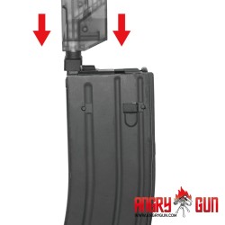 Angry Gun zosilnené hrdlo zásobníka Tokyo Marui MWS / EMG Lancer V2