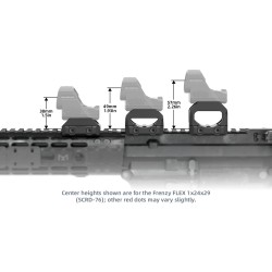 VO VAS™ univerzální RIS adaptér 2,26" (57 mm) – Černá | ANAREUS