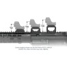 VO VAS™ univerzální RIS adaptér 2,26" (57 mm) – Černá | ANAREUS