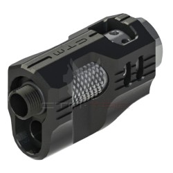 CTM TAC Hi-Capa CNC Aluminum Compensator – Black / Silver | ANAREUS